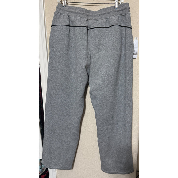 Xios Active Pants Mens XXL Gray Sweatpants Thick Fleece Wide Leg Baggy - Picture 3 of 7